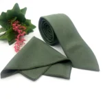 Sage Green Olive Green Slim Necktie