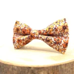 Burnt Orange Floral Bow Tie - Image 2