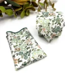 Dusty Sage Green Floral Slim Necktie