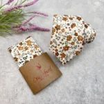 Burnt Orange Floral Slim Tie - Image 2