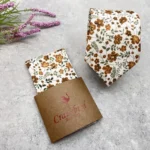 Burnt Orange Floral Slim Tie - Image 4